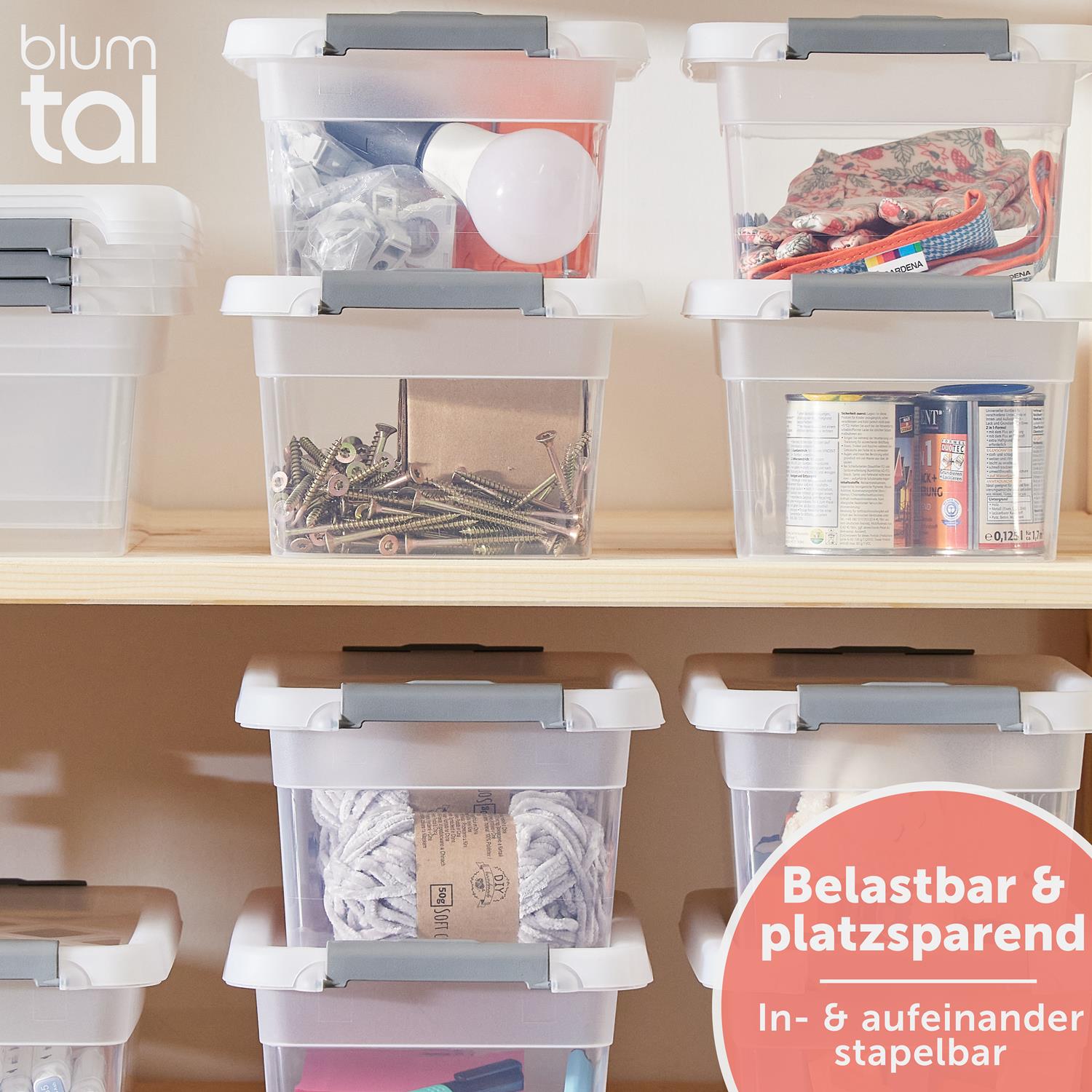 AUFBEWAHRUNGSBOX Magni mit Verschlussclips