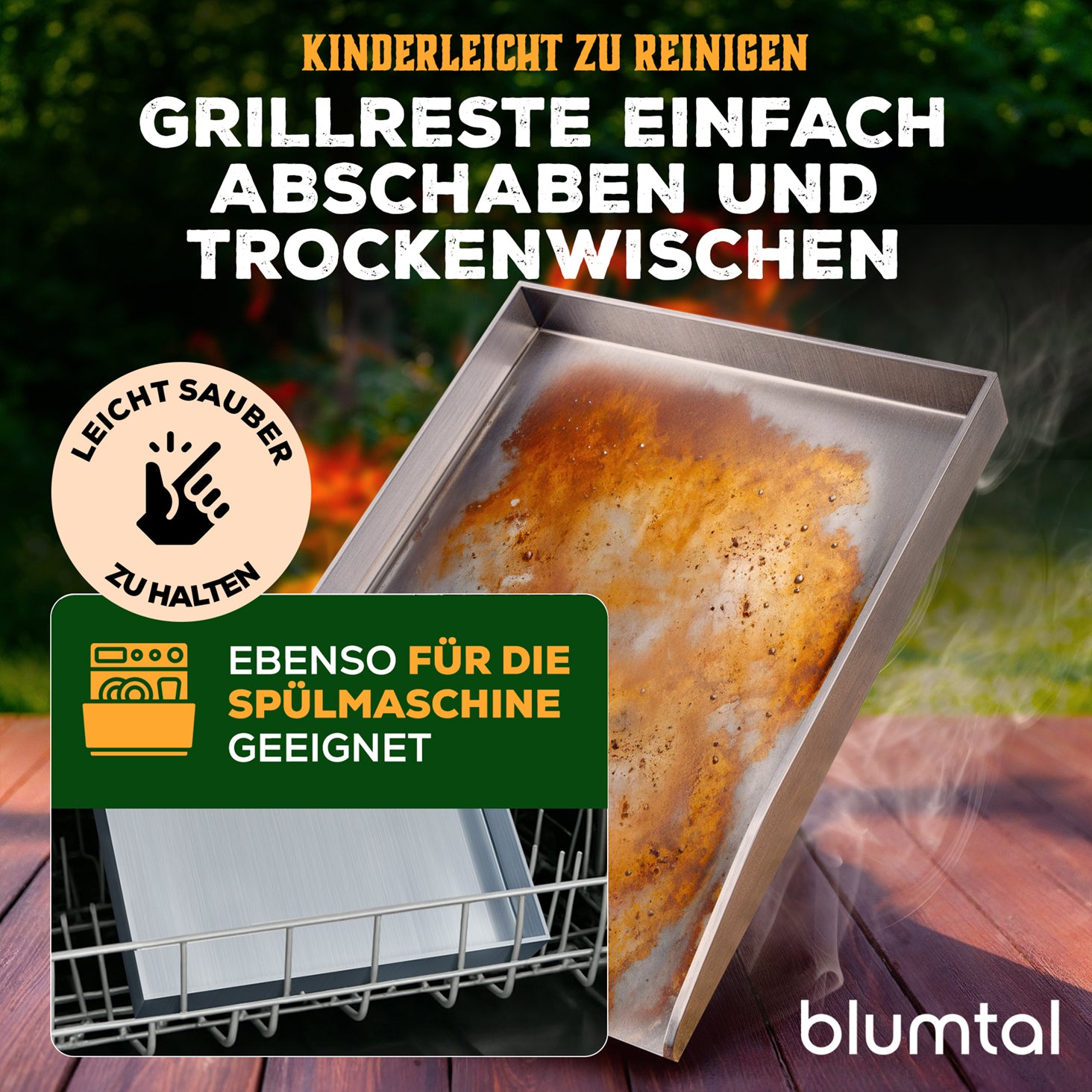 PLANCHA GRILLPLATTE TORSTEN SET - inkl. Spachtel & Ölflasche