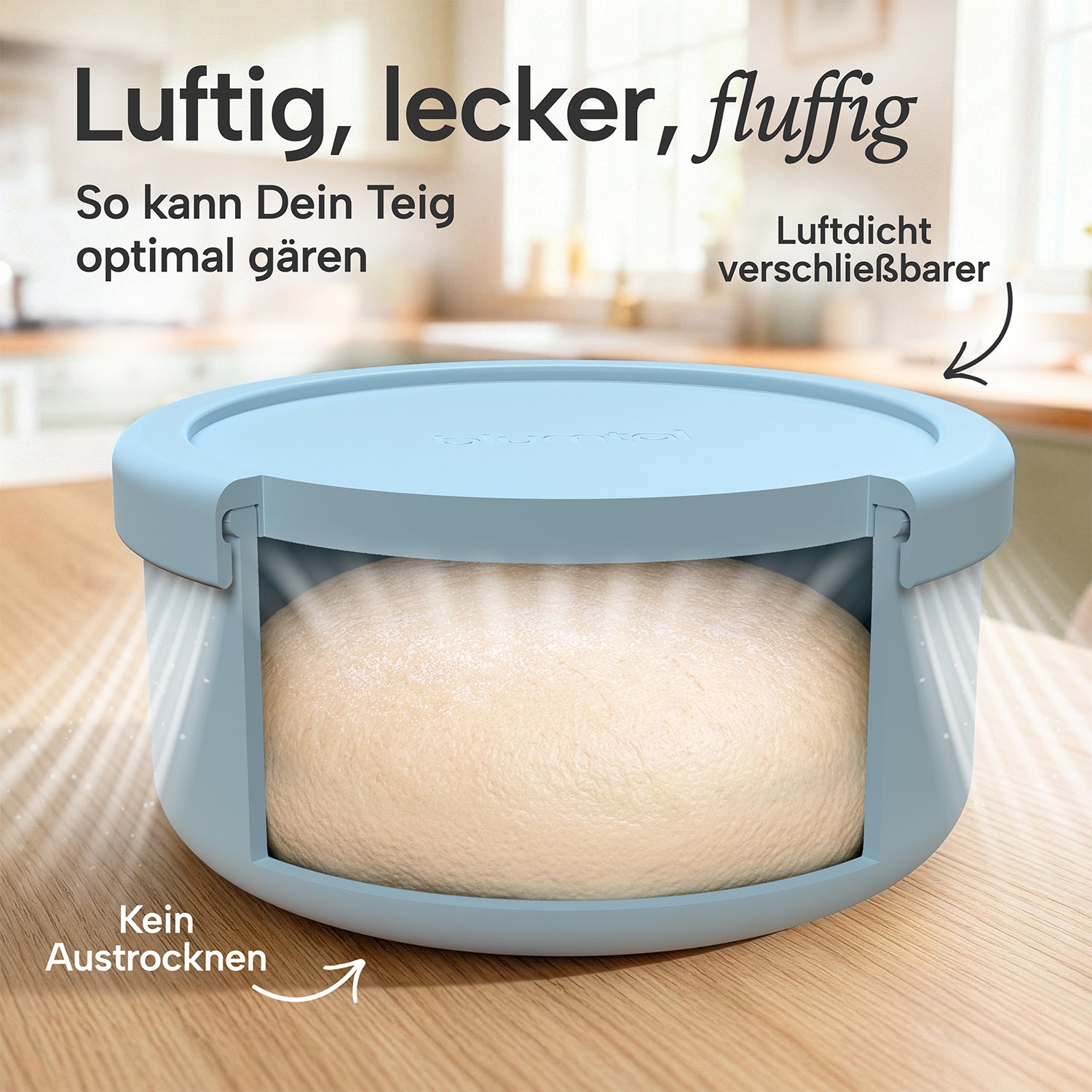 PIZZA DOUGH FAERGIK - Pizzaballenbox mit Deckel