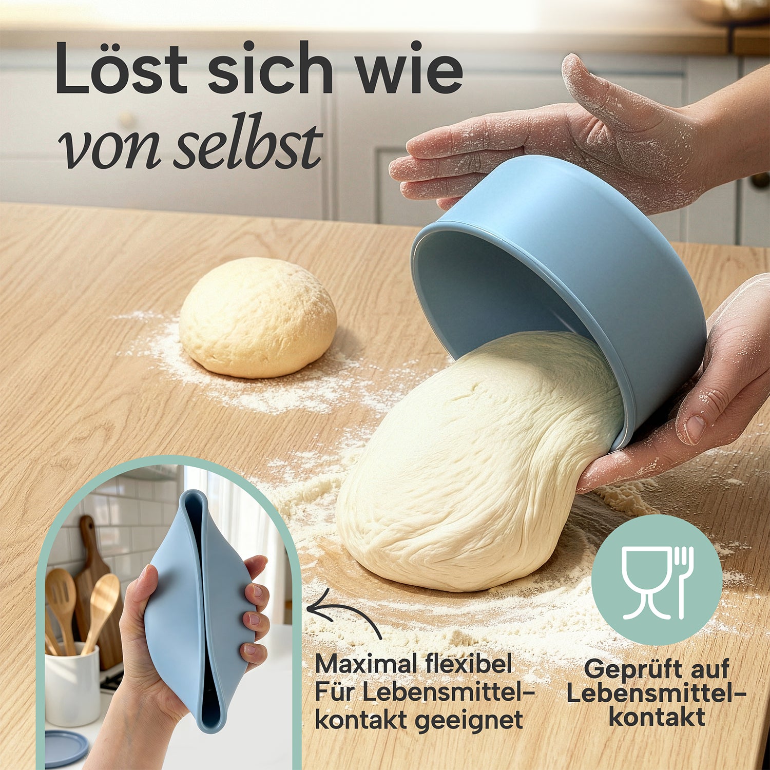 PIZZA DOUGH FAERGIK - Pizzaballenbox mit Deckel