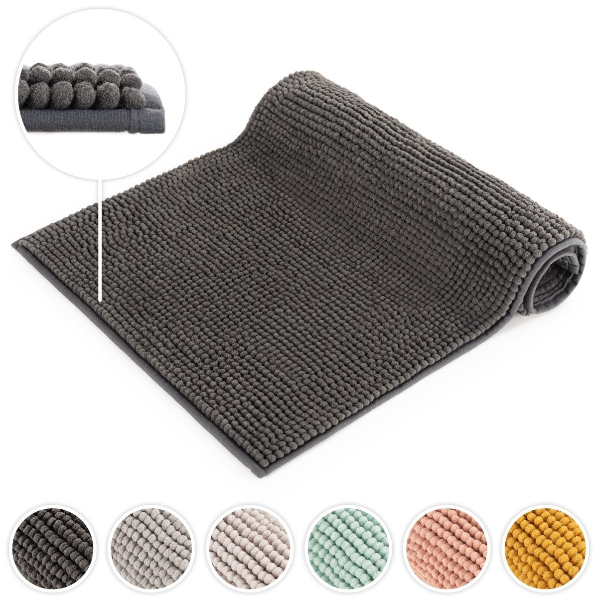 BADEMATTE Chenille rutschfest -