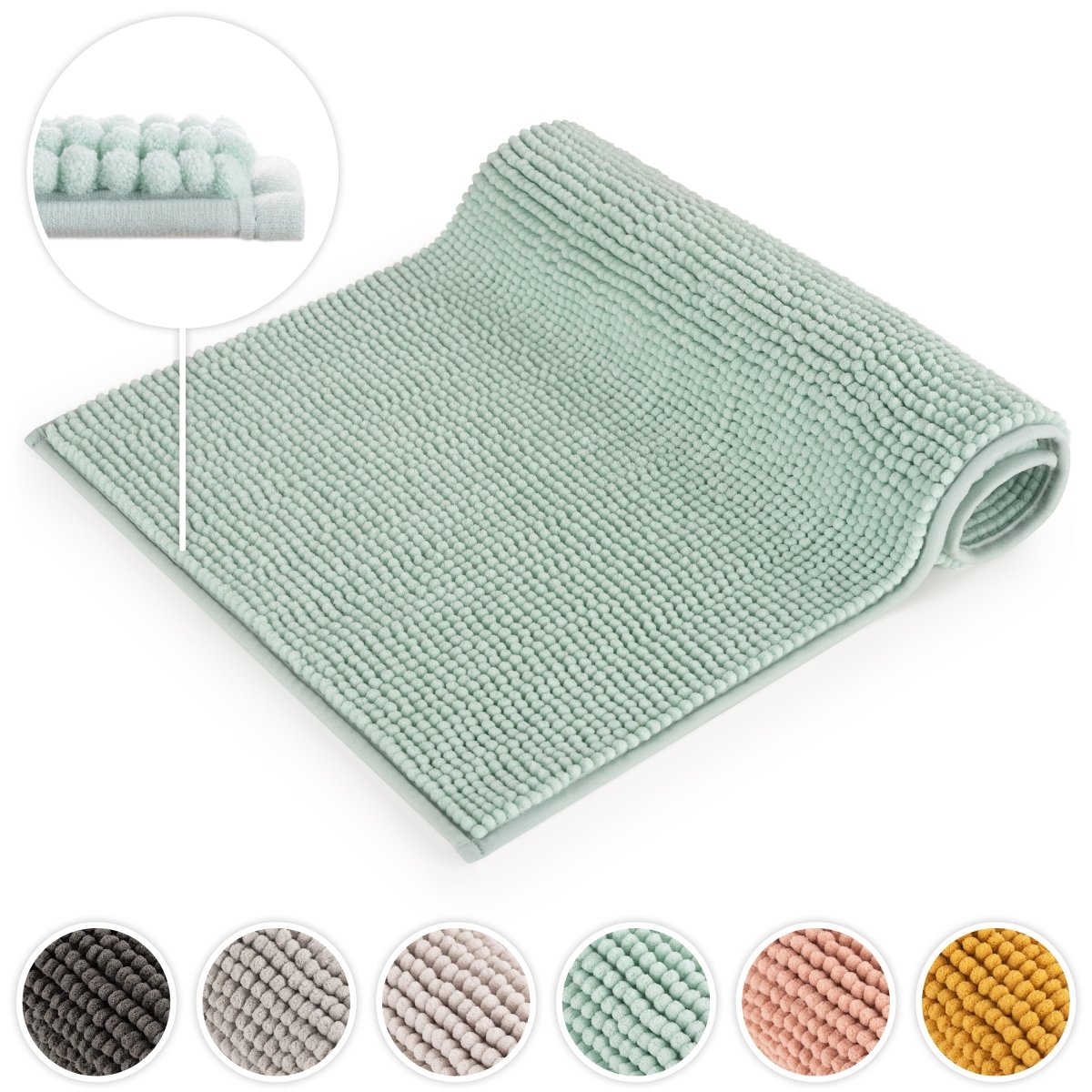 BADEMATTE Chenille rutschfest -
