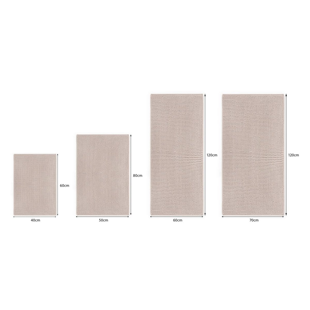 BADEMATTE Chenille rutschfest -