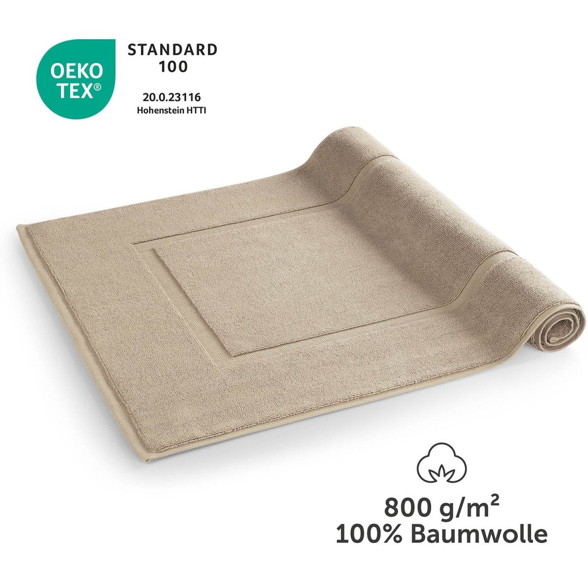 Badvorleger Terry 50x80 cm im 2er Set - 100% Baumwolle-