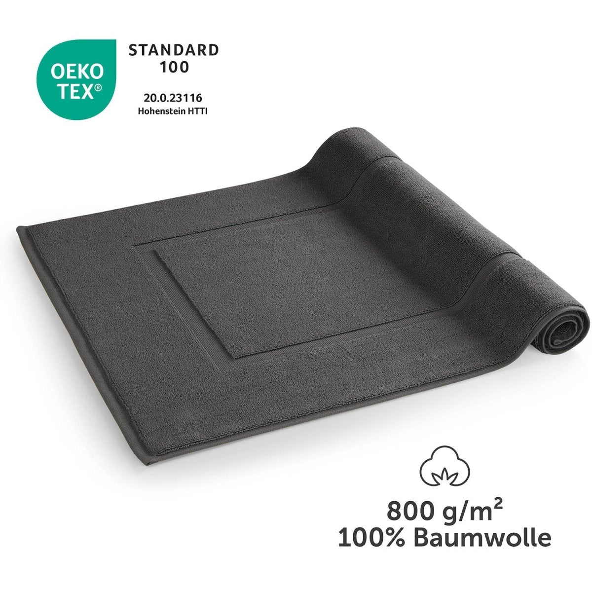 Badvorleger Terry 50x80 cm im 2er Set - 100% Baumwolle-