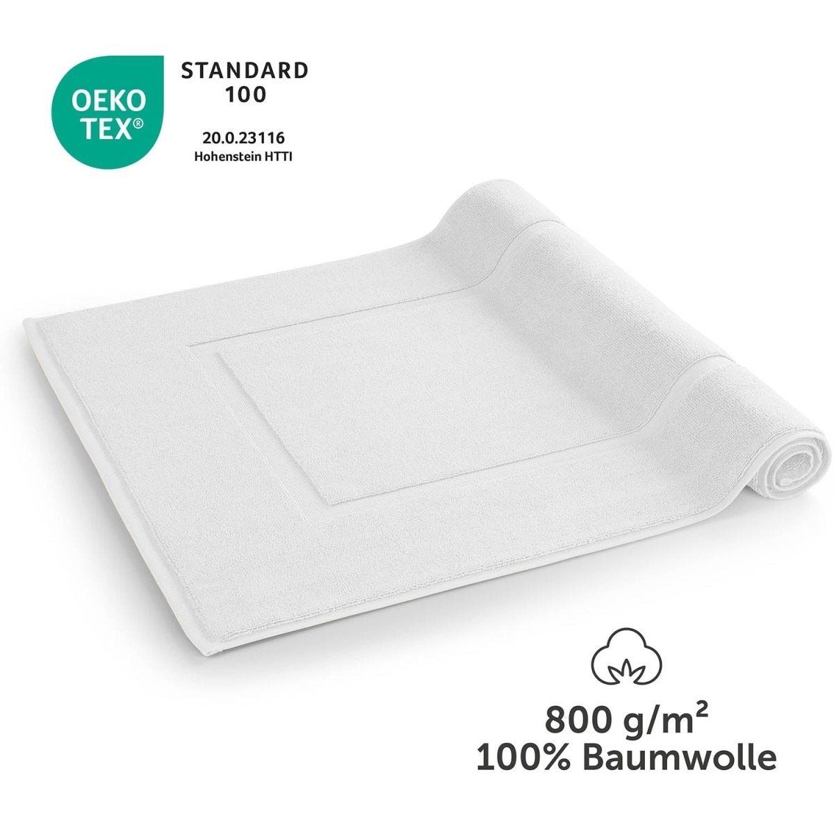 Badvorleger Terry 50x80 cm im 2er Set - 100% Baumwolle-