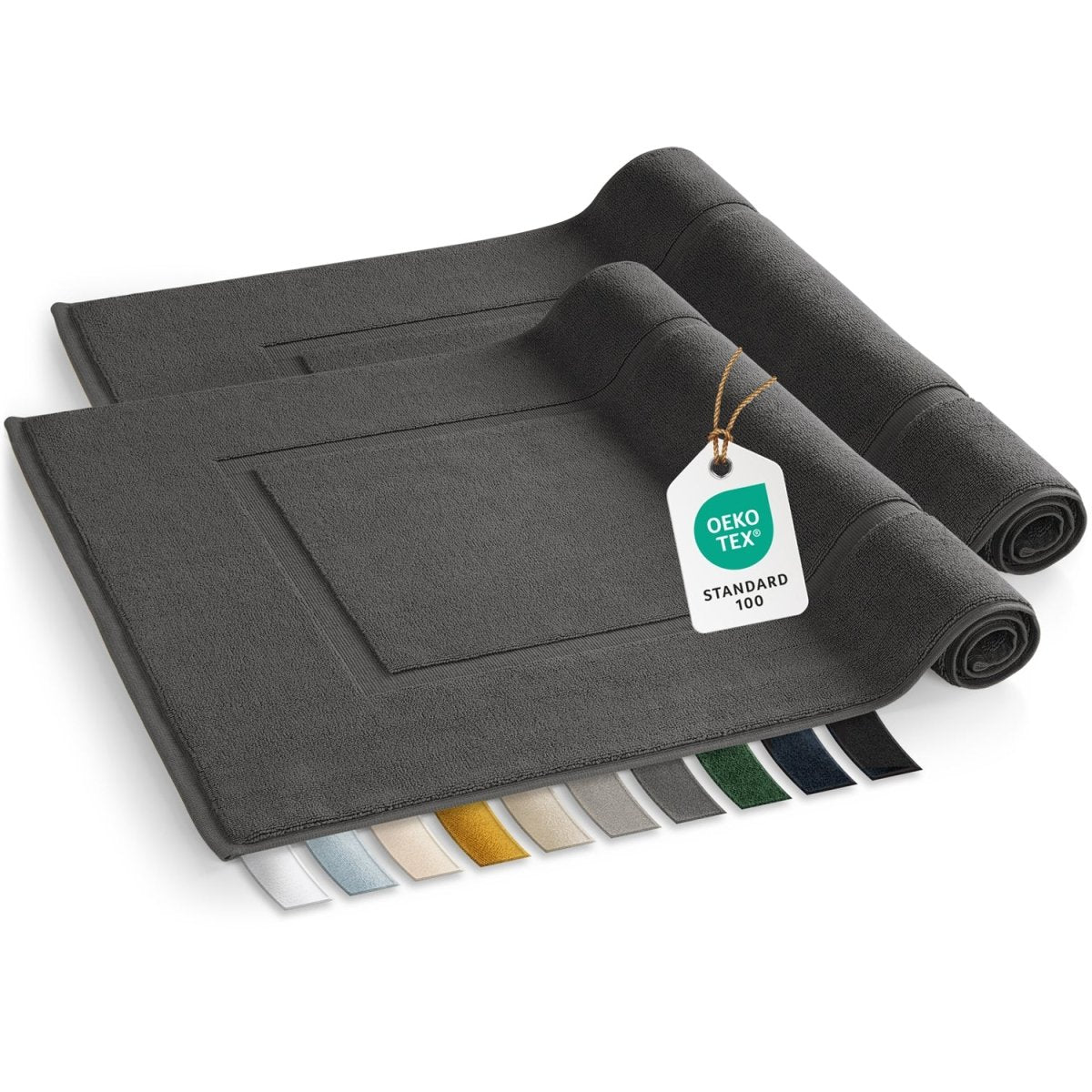 Badvorleger Terry 50x80 cm im 2er Set - 100% Baumwolle-