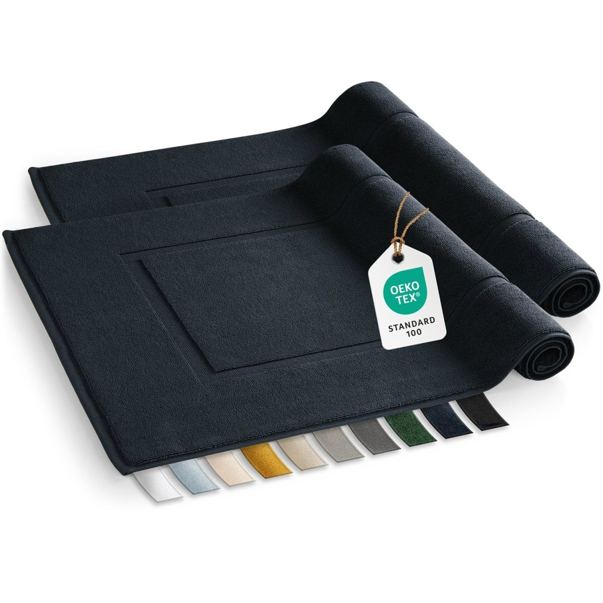 Badvorleger Terry 50x80 cm im 2er Set - 100% Baumwolle-