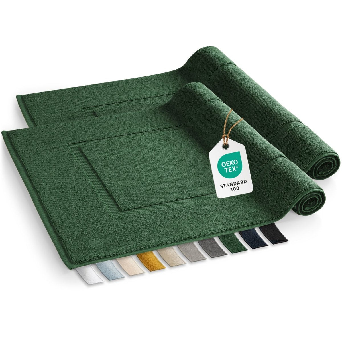 Badvorleger Terry 50x80 cm im 2er Set - 100% Baumwolle-