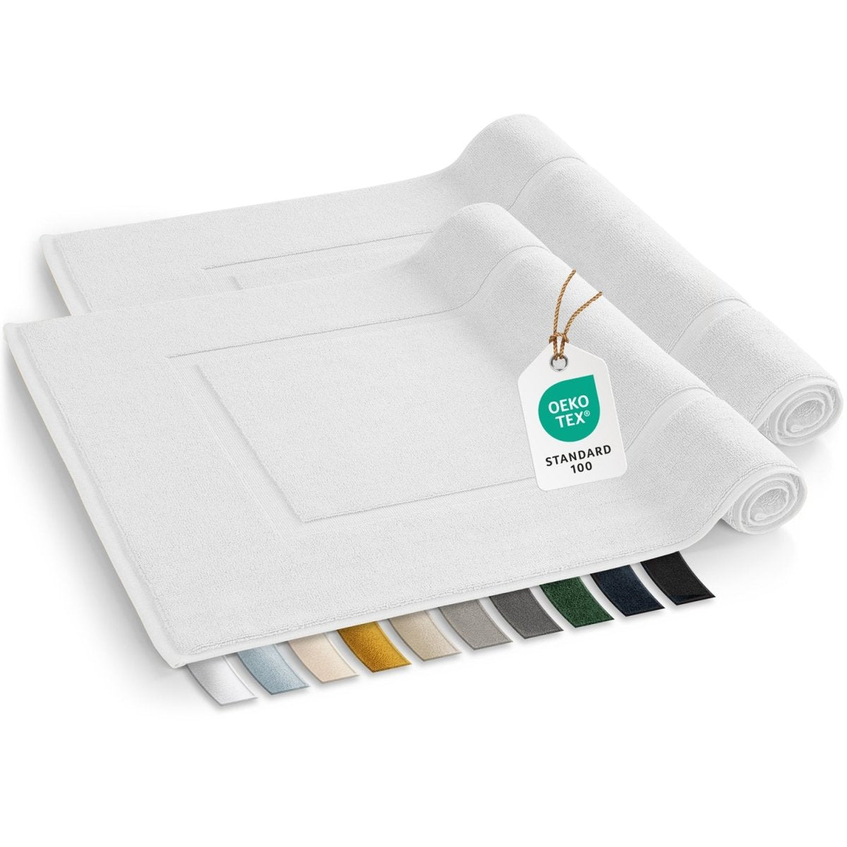 Badvorleger Terry 50x80 cm im 2er Set - 100% Baumwolle-
