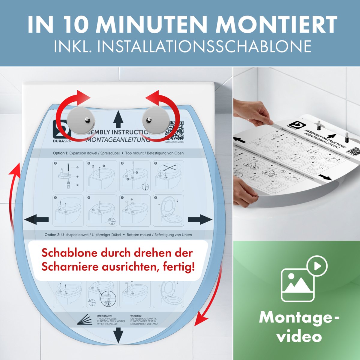 DomuSPA TOILETTENDECKEL Brimnes mit Absenkautomatik -