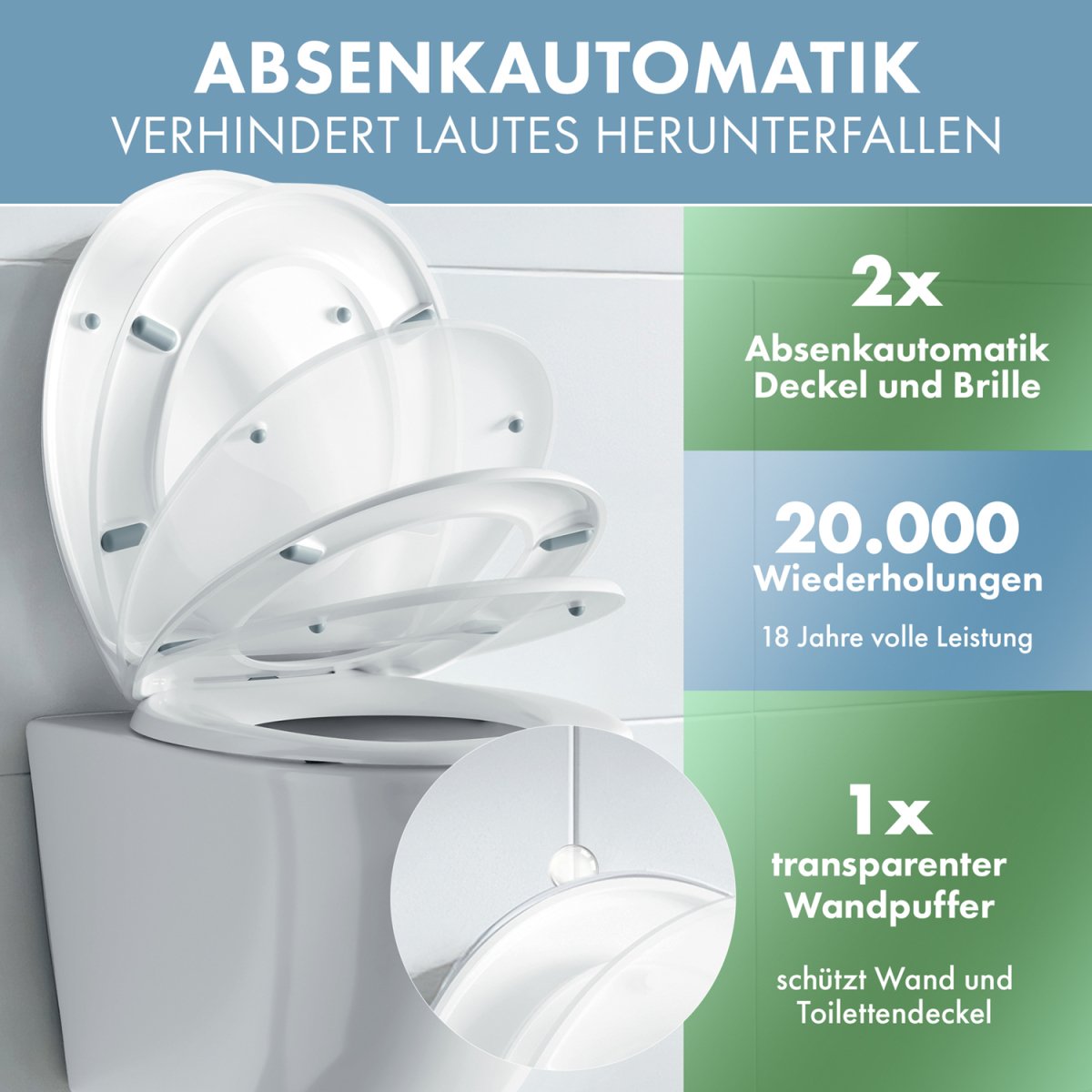 DomuSPA TOILETTENDECKEL Brimnes mit Absenkautomatik -