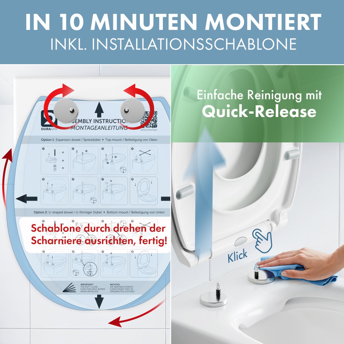 DomuSPA TOILETTENDECKEL Brimnes mit Absenkautomatik -