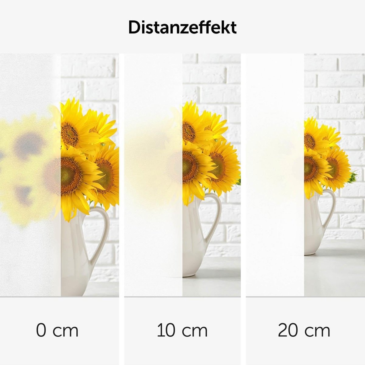 FENSTERFOLIE Strandmon mit Milchglas - Effekt -