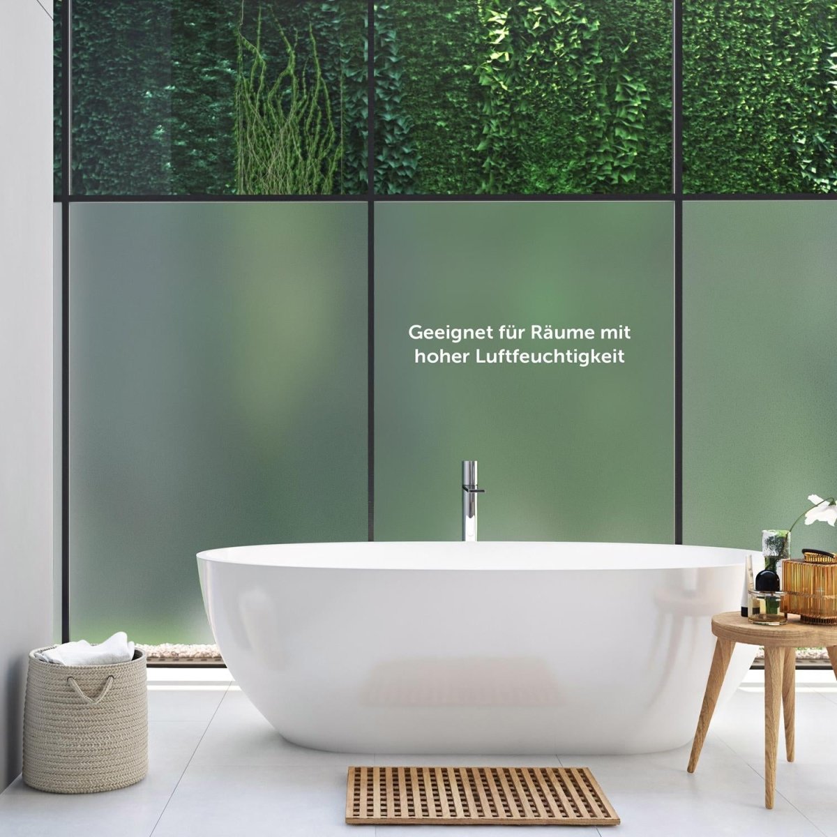 FENSTERFOLIE Strandmon mit Milchglas - Effekt -