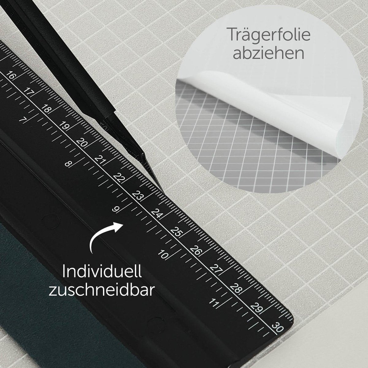 FENSTERFOLIE Strandmon mit Milchglas - Effekt -