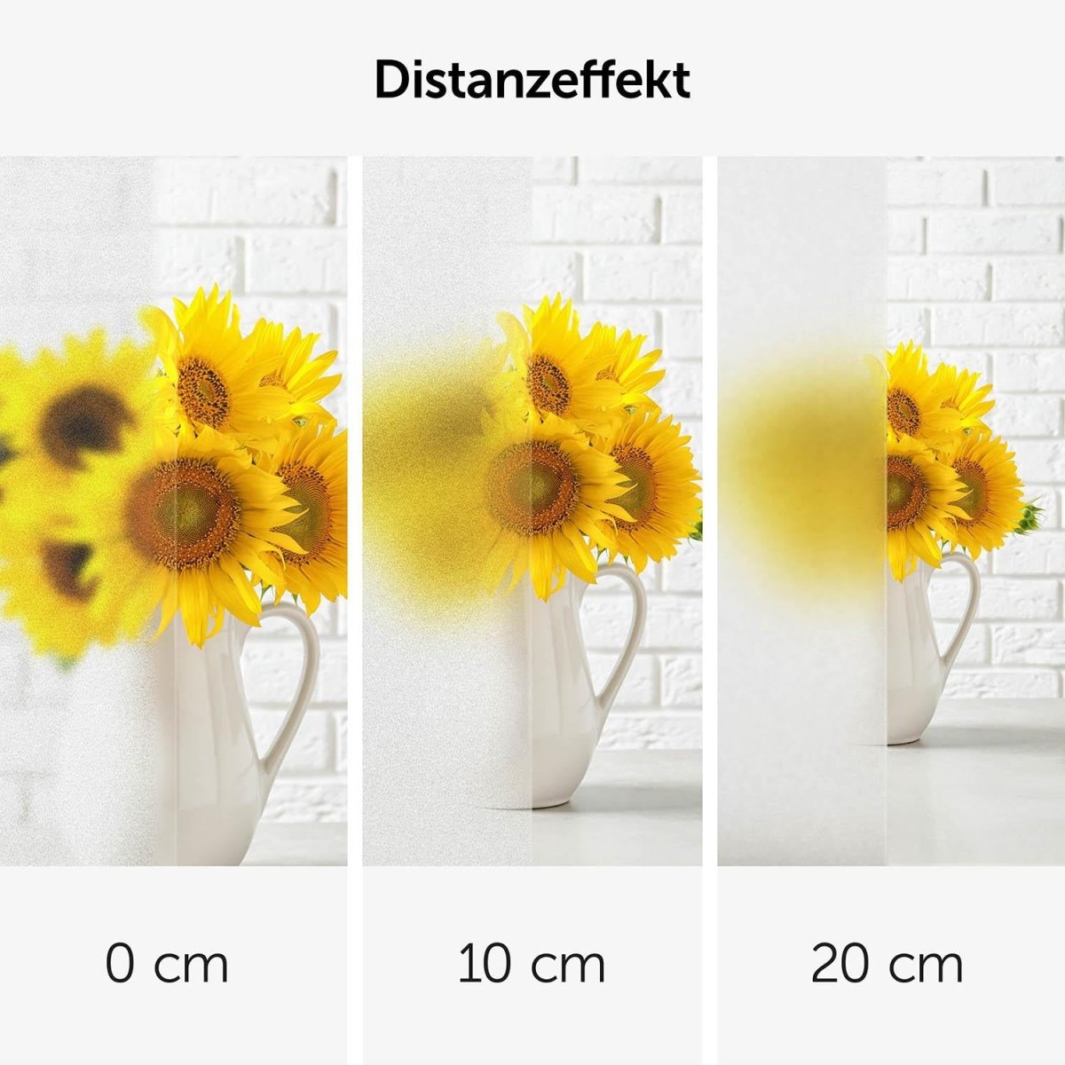 FENSTERFOLIE Strandmon mit Milchglas - Effekt -