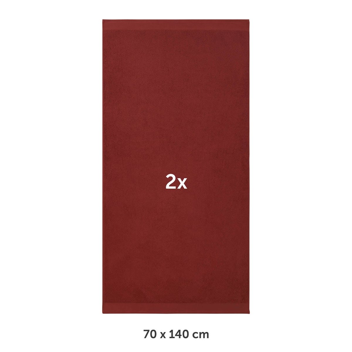 FROTTEE - BADETUCH Set – 2 Stück (70x140cm) -