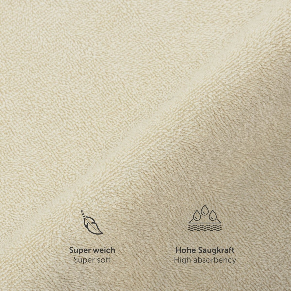FROTTEE - BADETUCH Set – 2 Stück (70x140cm) -