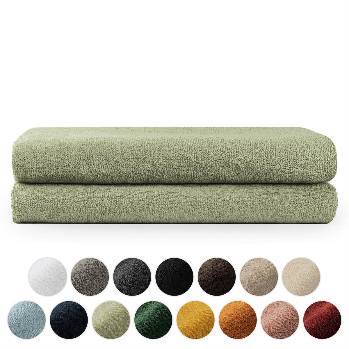 FROTTEE - BADETUCH Set – 2 Stück (70x140cm) -