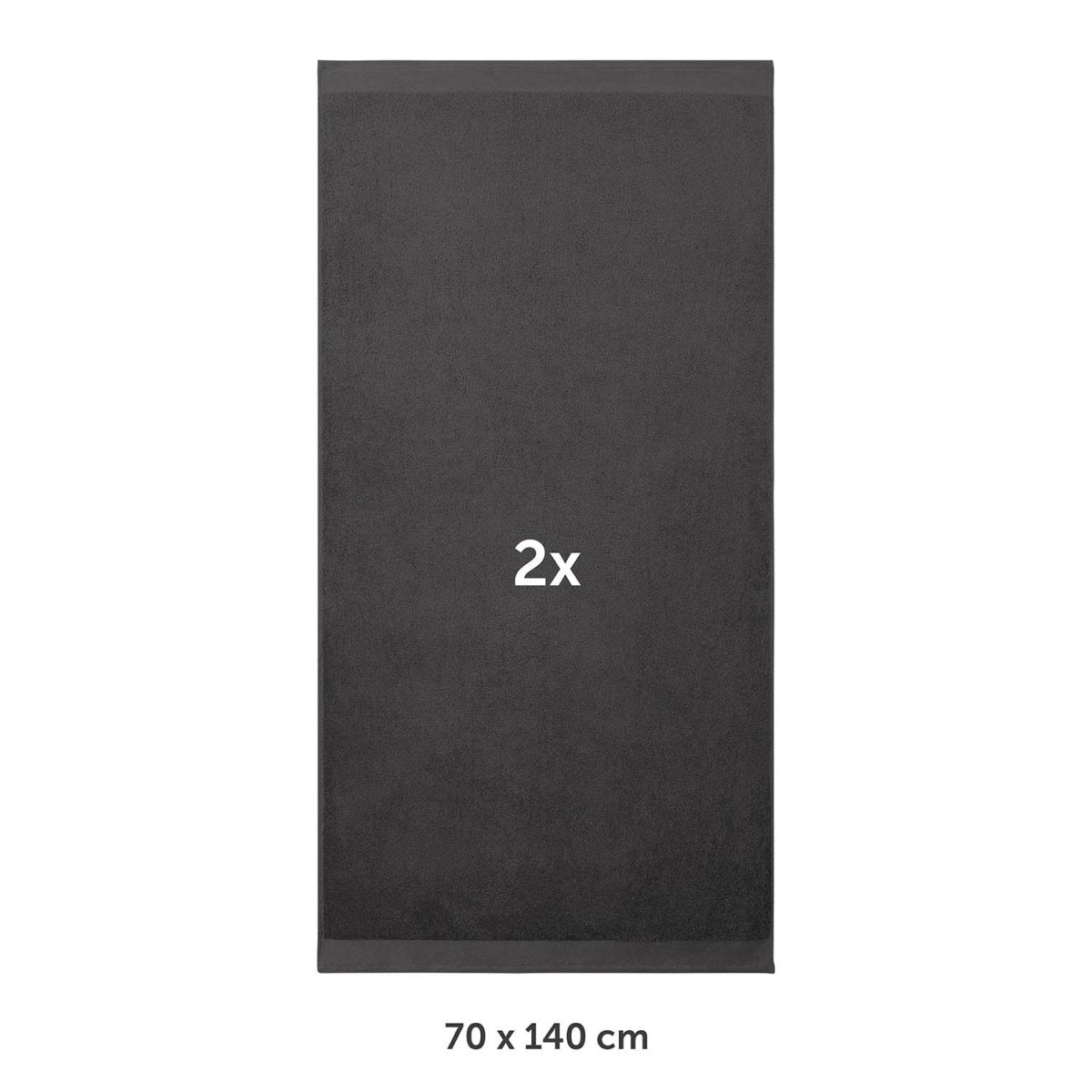 FROTTEE - BADETUCH Set – 2 Stück (70x140cm) -