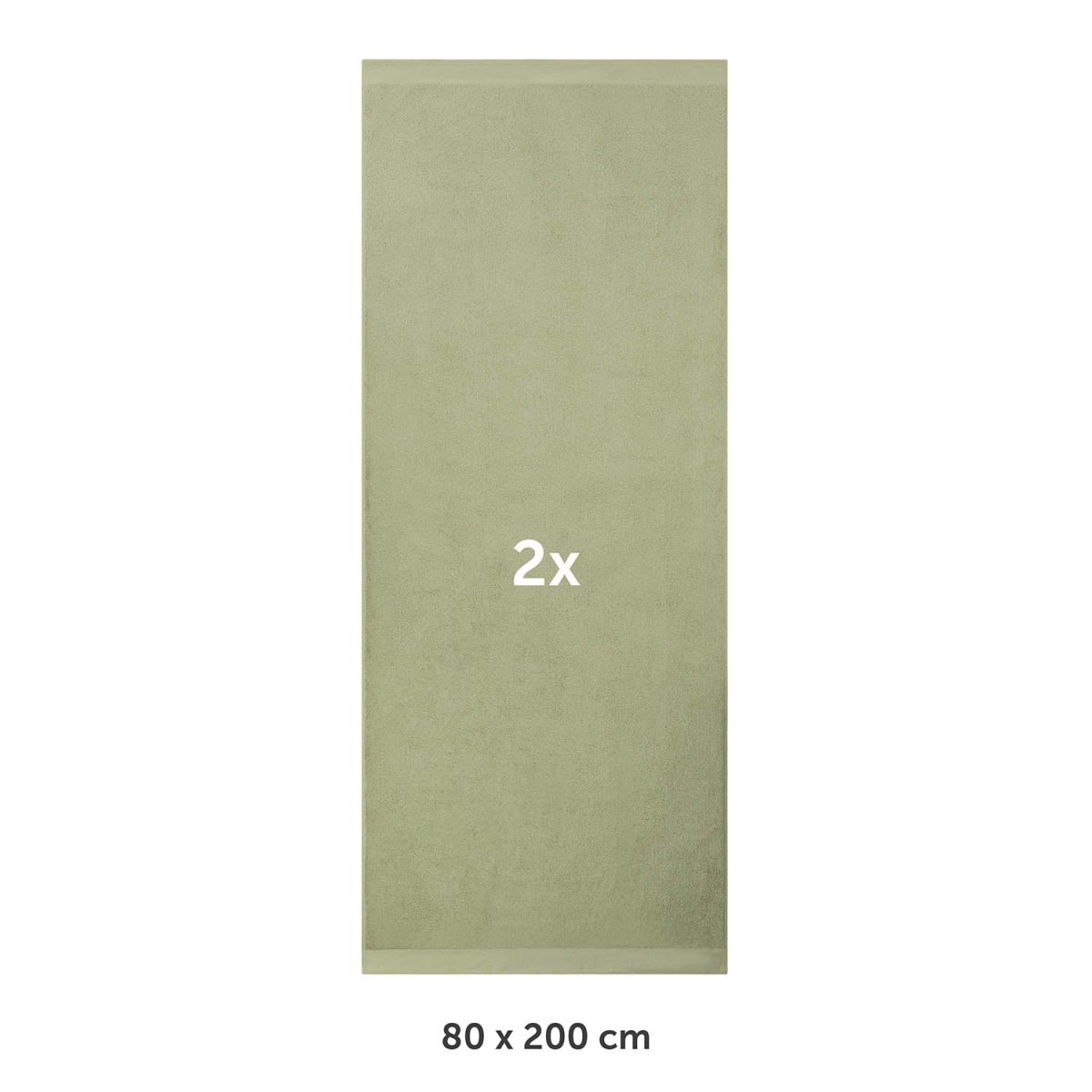 FROTTEE - SAUNATUCH Set – 2 Stück (80x200cm) -