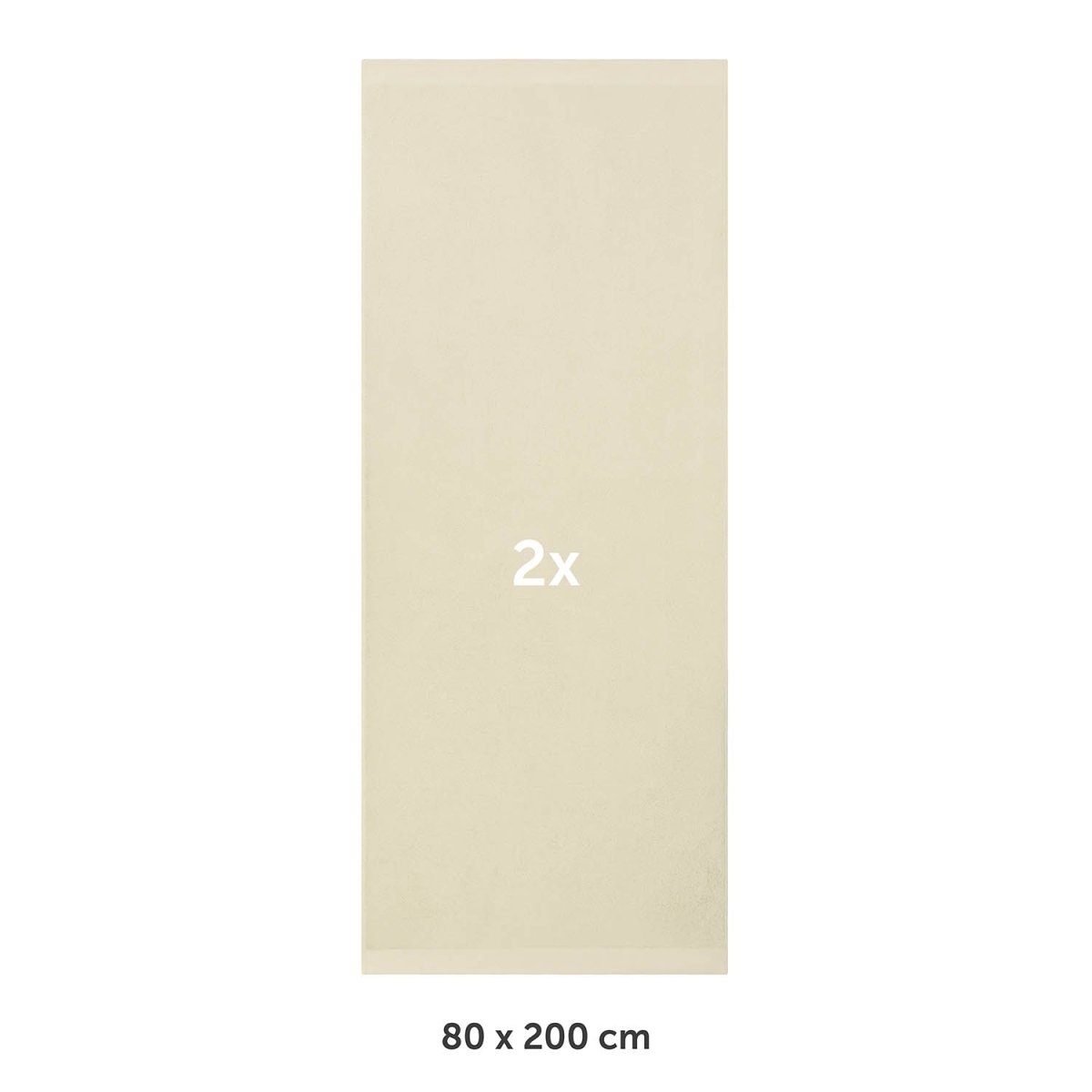 FROTTEE - SAUNATUCH Set – 2 Stück (80x200cm) -