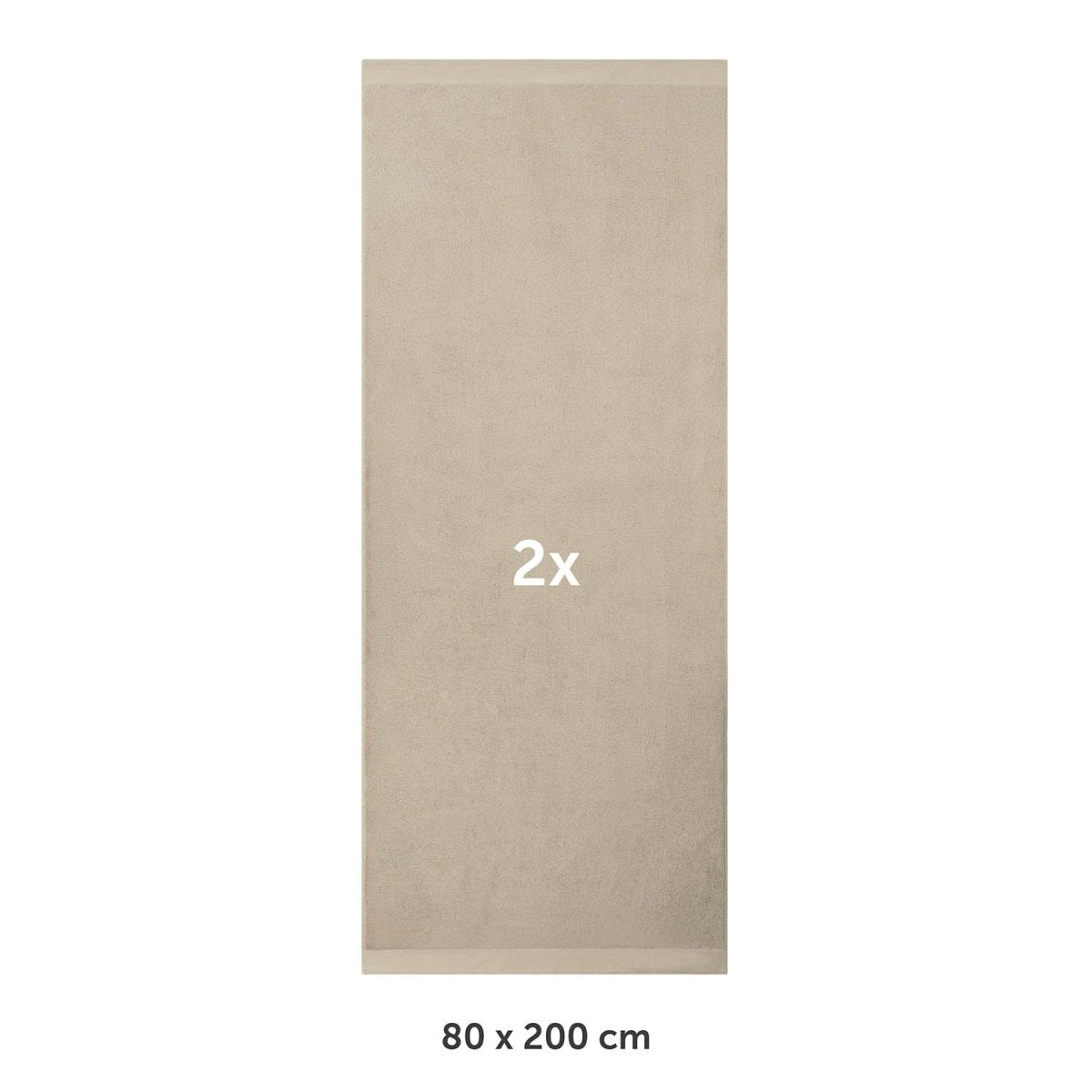 FROTTEE - SAUNATUCH Set – 2 Stück (80x200cm) -