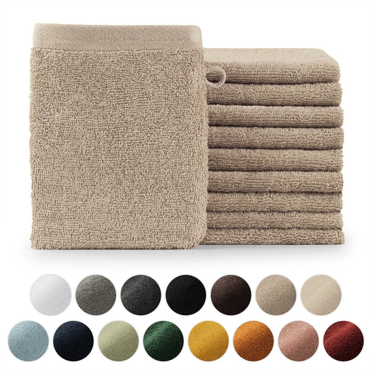 FROTTEE - WASCHLAPPEN Set – 10 Stück -