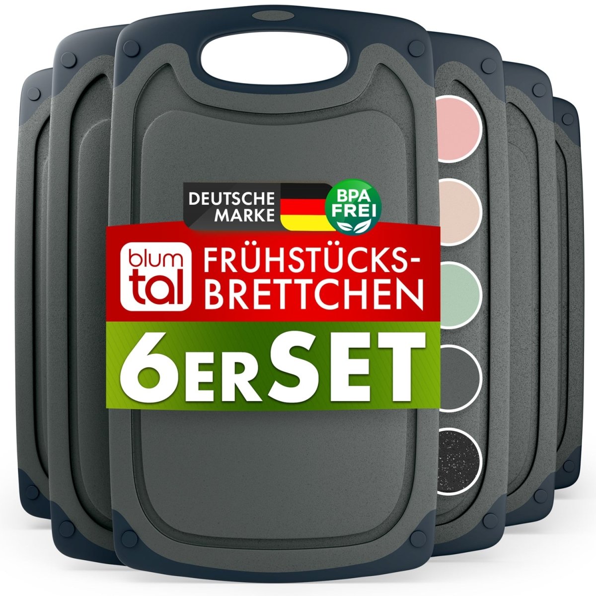 FRÜHSTÜCKSBRETTCHEN 25x15cm aus Kunststoff -