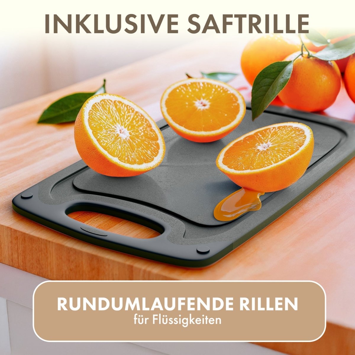 FRÜHSTÜCKSBRETTCHEN 25x15cm aus Kunststoff -