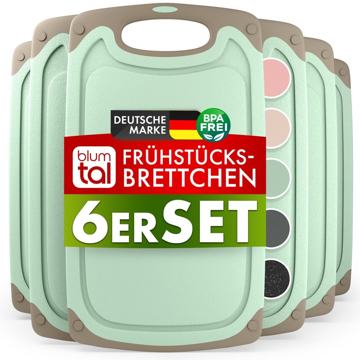 FRÜHSTÜCKSBRETTCHEN 25x15cm aus Kunststoff -