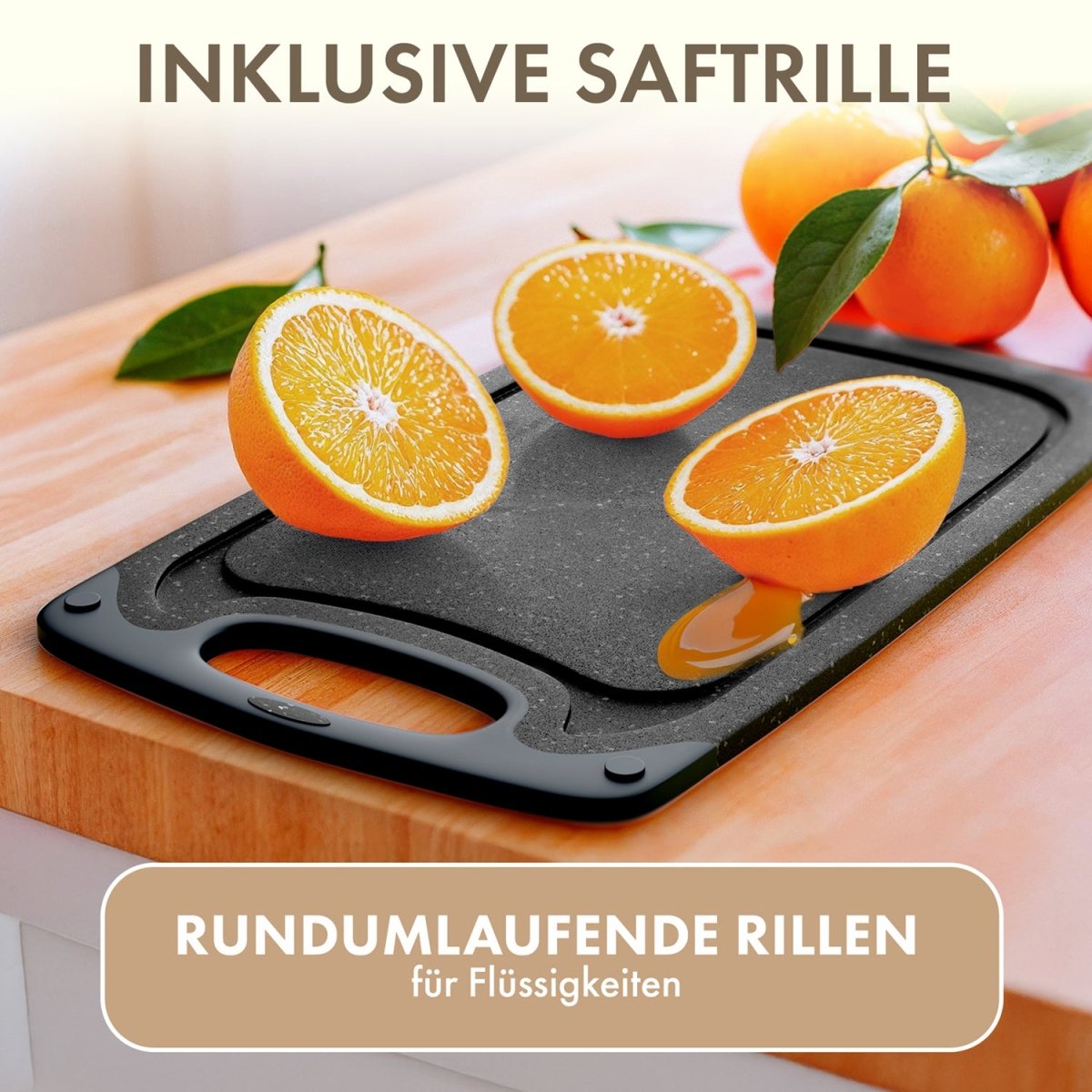 FRÜHSTÜCKSBRETTCHEN 25x15cm aus Kunststoff -