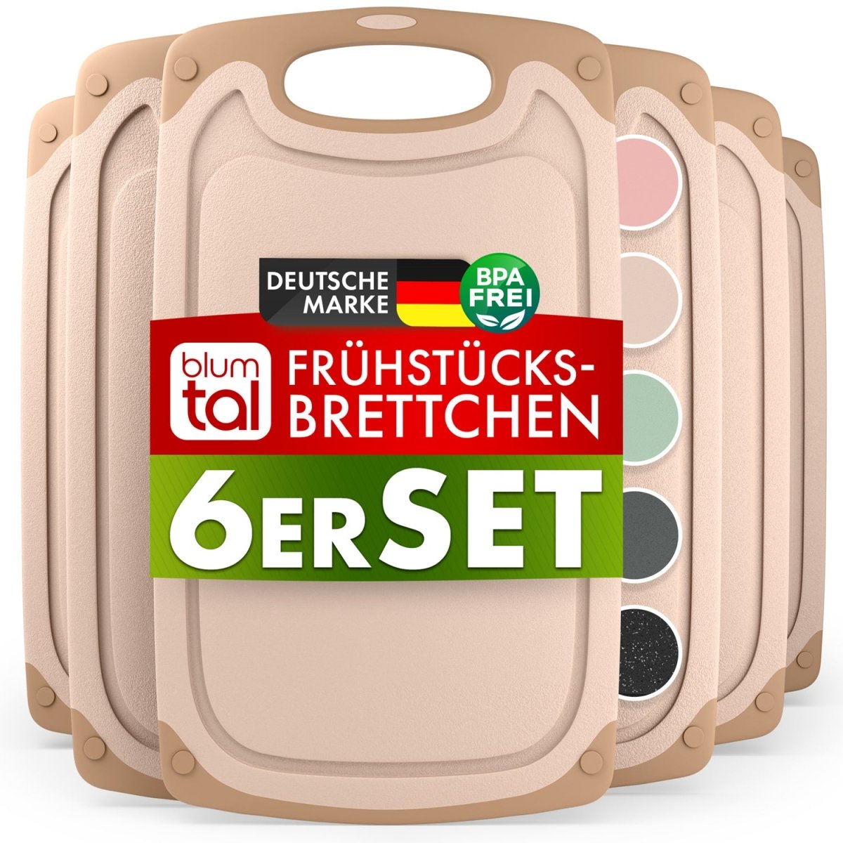 FRÜHSTÜCKSBRETTCHEN 25x15cm aus Kunststoff -