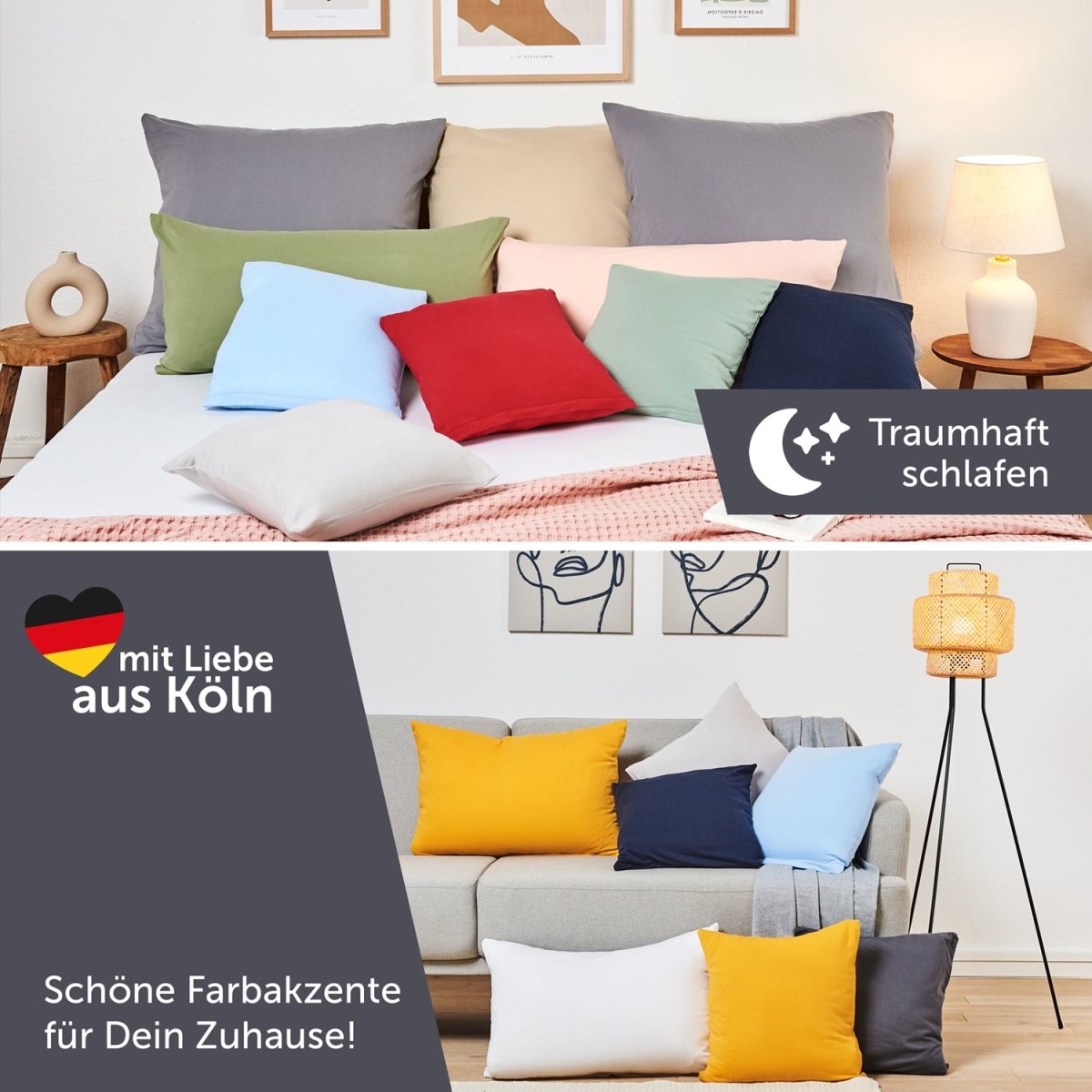 KISSENBEZUG Agneta - im 2er Set - Oeko - Tex Zertifiziert -