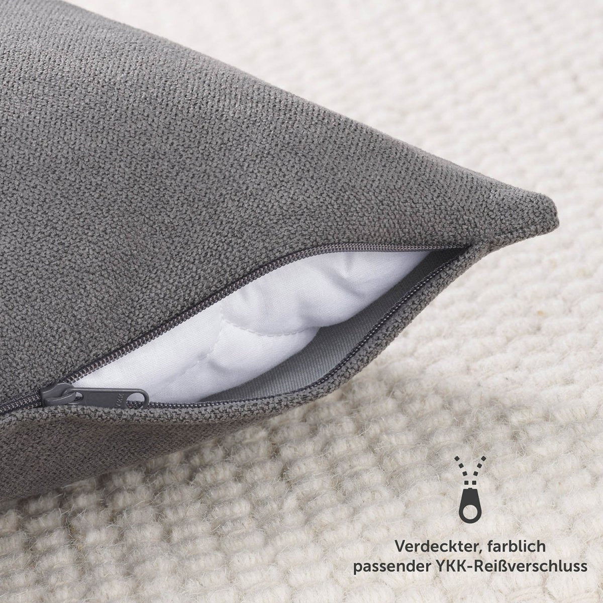 KISSENBEZUG Alicia - Chenille, im 2er Set -