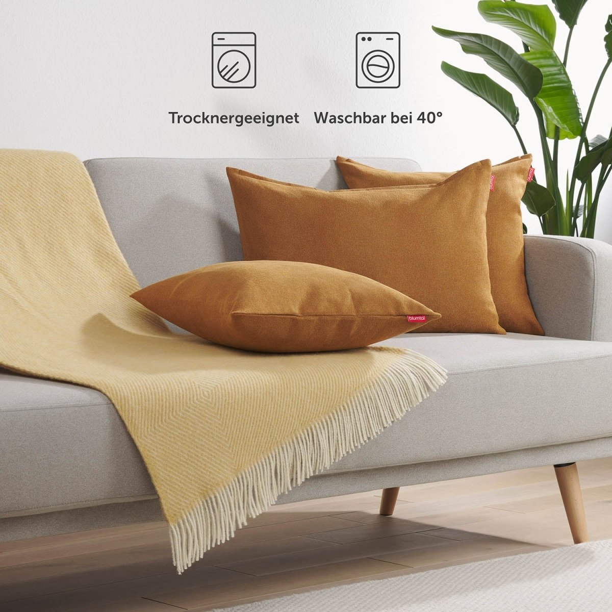 KISSENBEZUG Alicia - Chenille, im 2er Set -