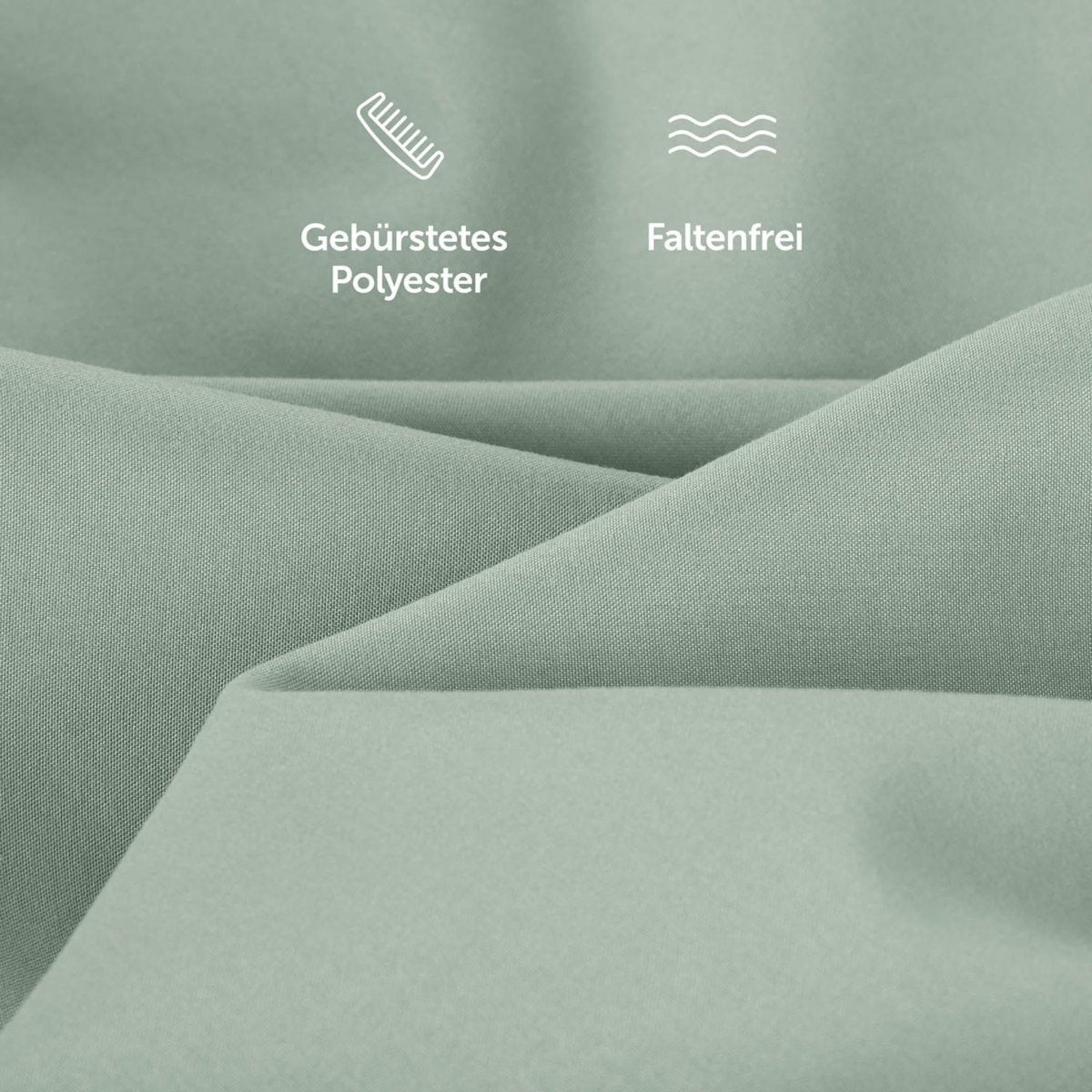 KISSENBEZUG aus Mikrofaser mit Flap -