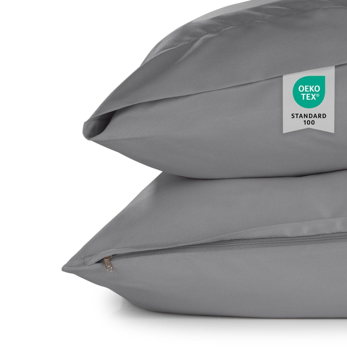 KISSENBEZUG aus Mikrofaser mit Flap -