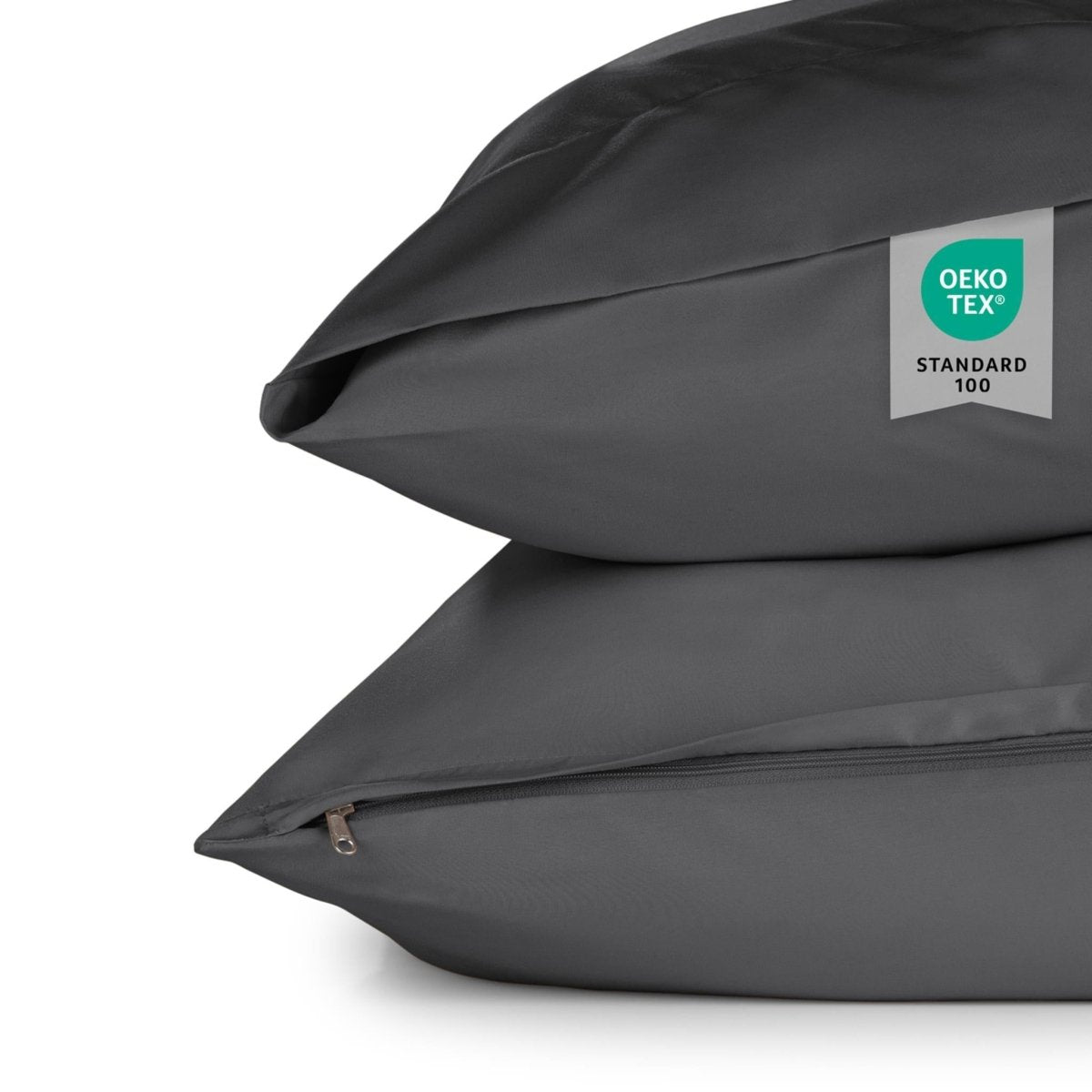 KISSENBEZUG aus Mikrofaser mit Flap -