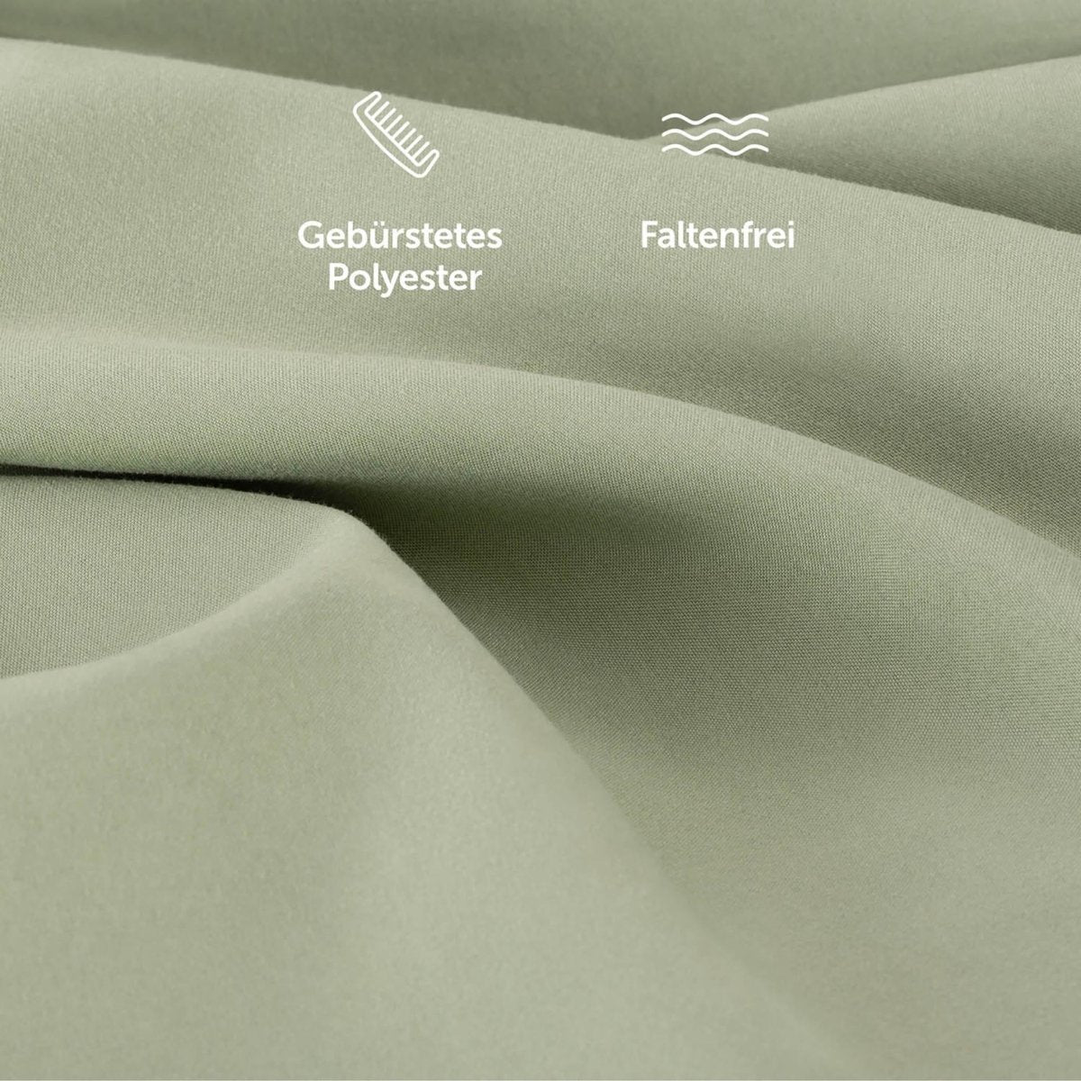 KISSENBEZUG aus Mikrofaser mit Flap -