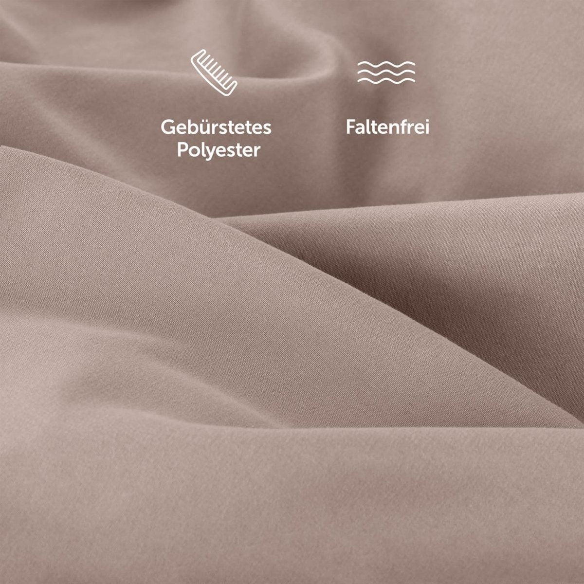 KISSENBEZUG aus Mikrofaser mit Flap -