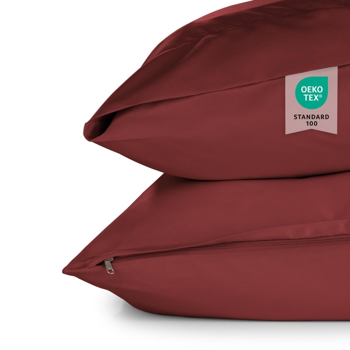 KISSENBEZUG aus Mikrofaser mit Flap -