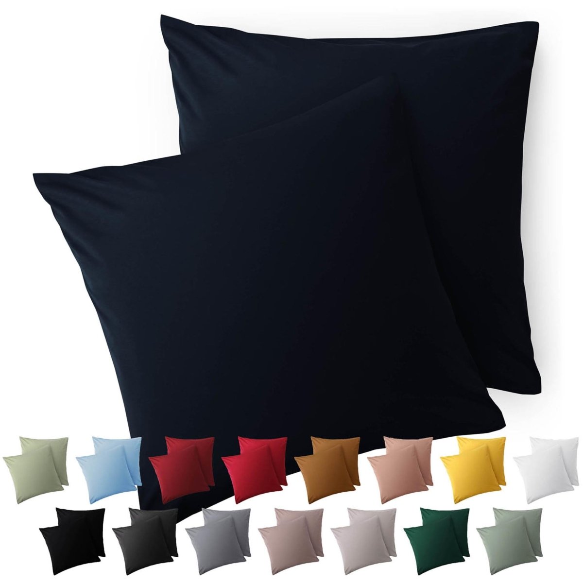 KISSENBEZUG aus Mikrofaser mit Zipper -