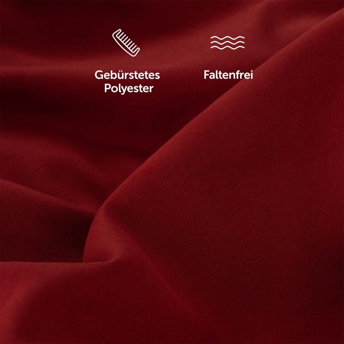 KISSENBEZUG aus Mikrofaser mit Zipper -