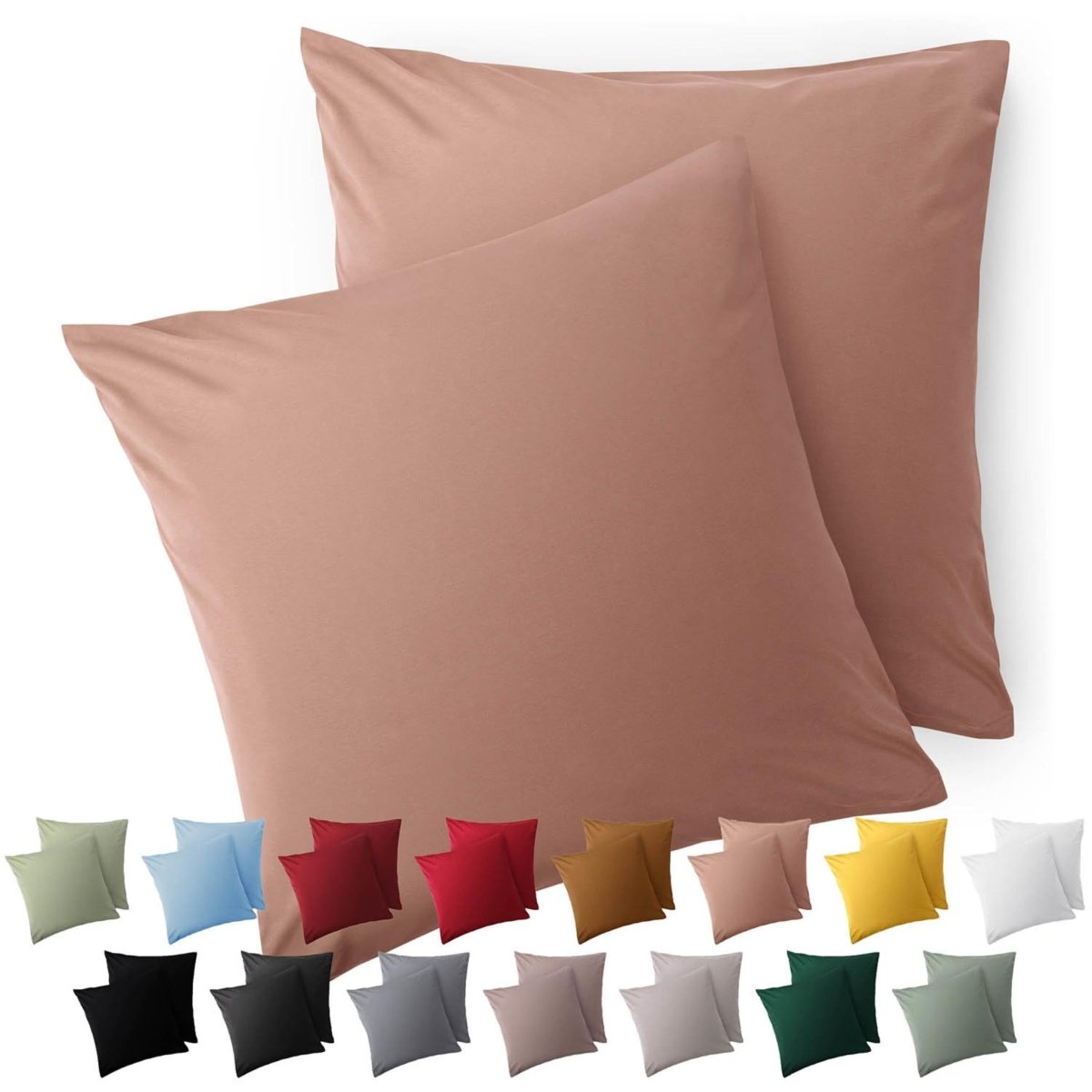 KISSENBEZUG aus Mikrofaser mit Zipper -