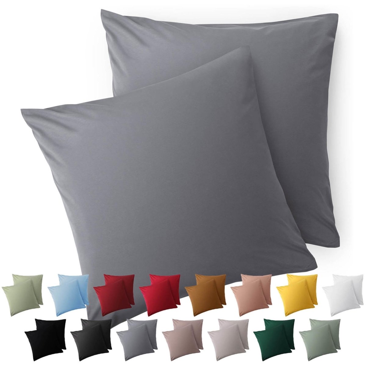 KISSENBEZUG aus Mikrofaser mit Zipper -