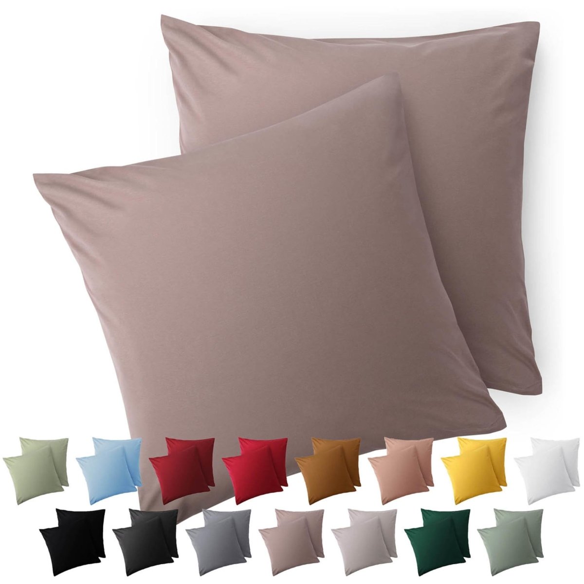 KISSENBEZUG aus Mikrofaser mit Zipper -