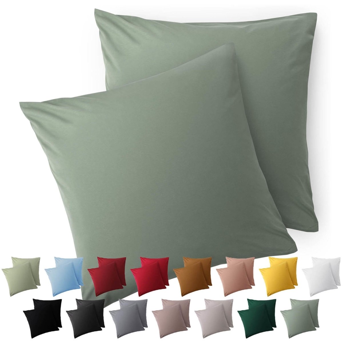 KISSENBEZUG aus Mikrofaser mit Zipper -