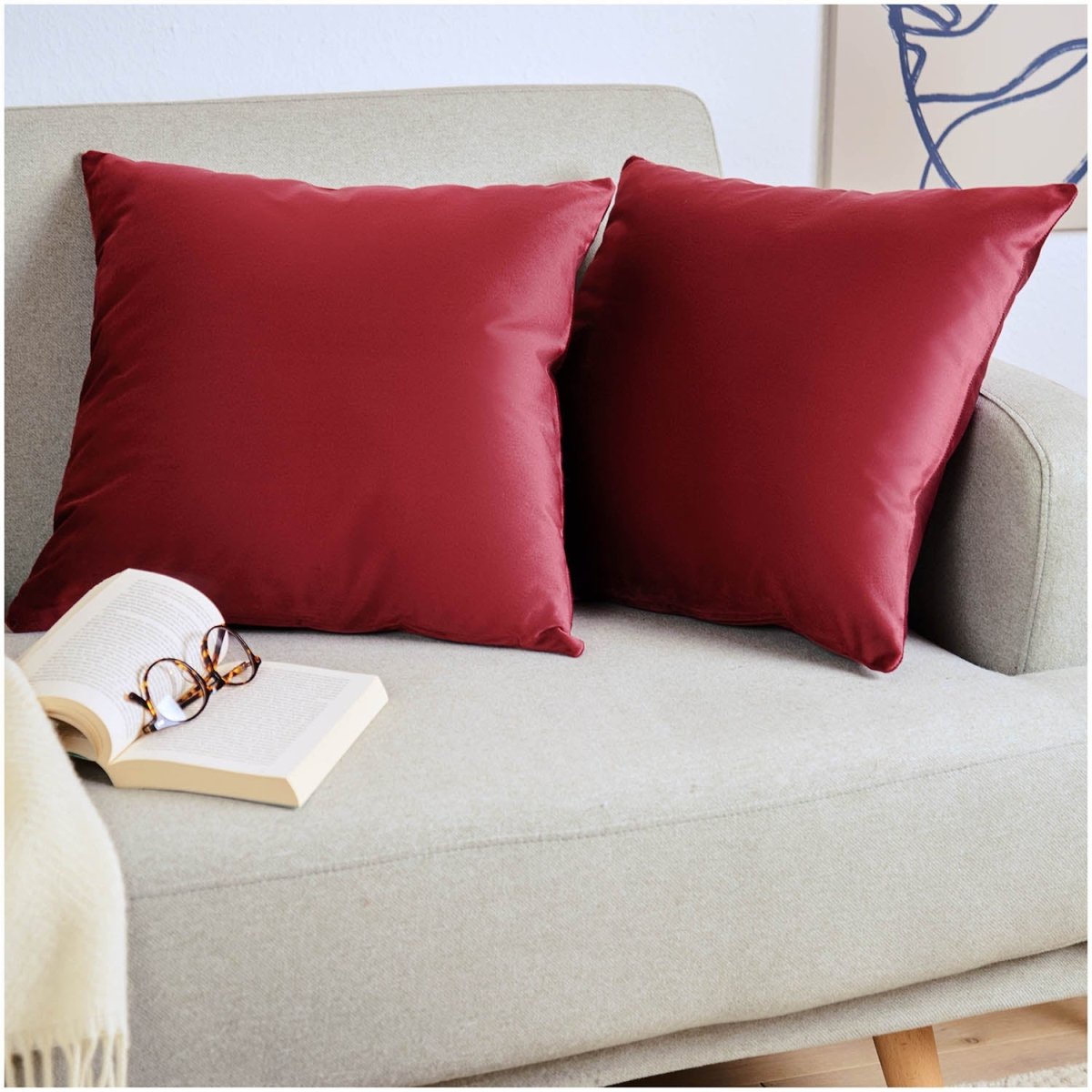 KISSENBEZUG - aus Samt, 2er Set -
